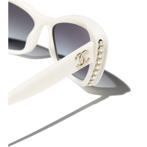 chanel white sunglasses 2013|Chanel sunglasses original.